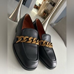 Vionic Mizelle Black Leather Loafers Shoes Women's Size 6.5